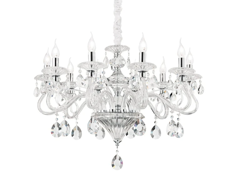 NEGRESCO SP10 TRASPARENTE 141060 kryształowa lampa żyrandol Ideal Lux.jpg