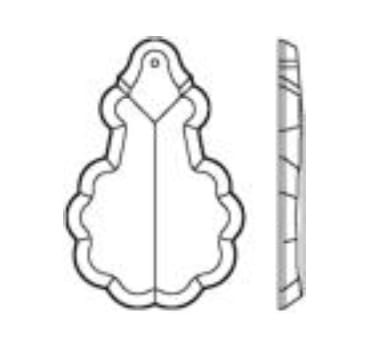 Kryształ wisior farancuski barokowy KA0908 kryształowa zawieszka do lamp żyrandoli.jpg